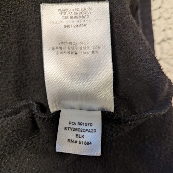 Patagonia Micro D Snap T Fleece Pullover  Black Size M - Picture 12 of 14